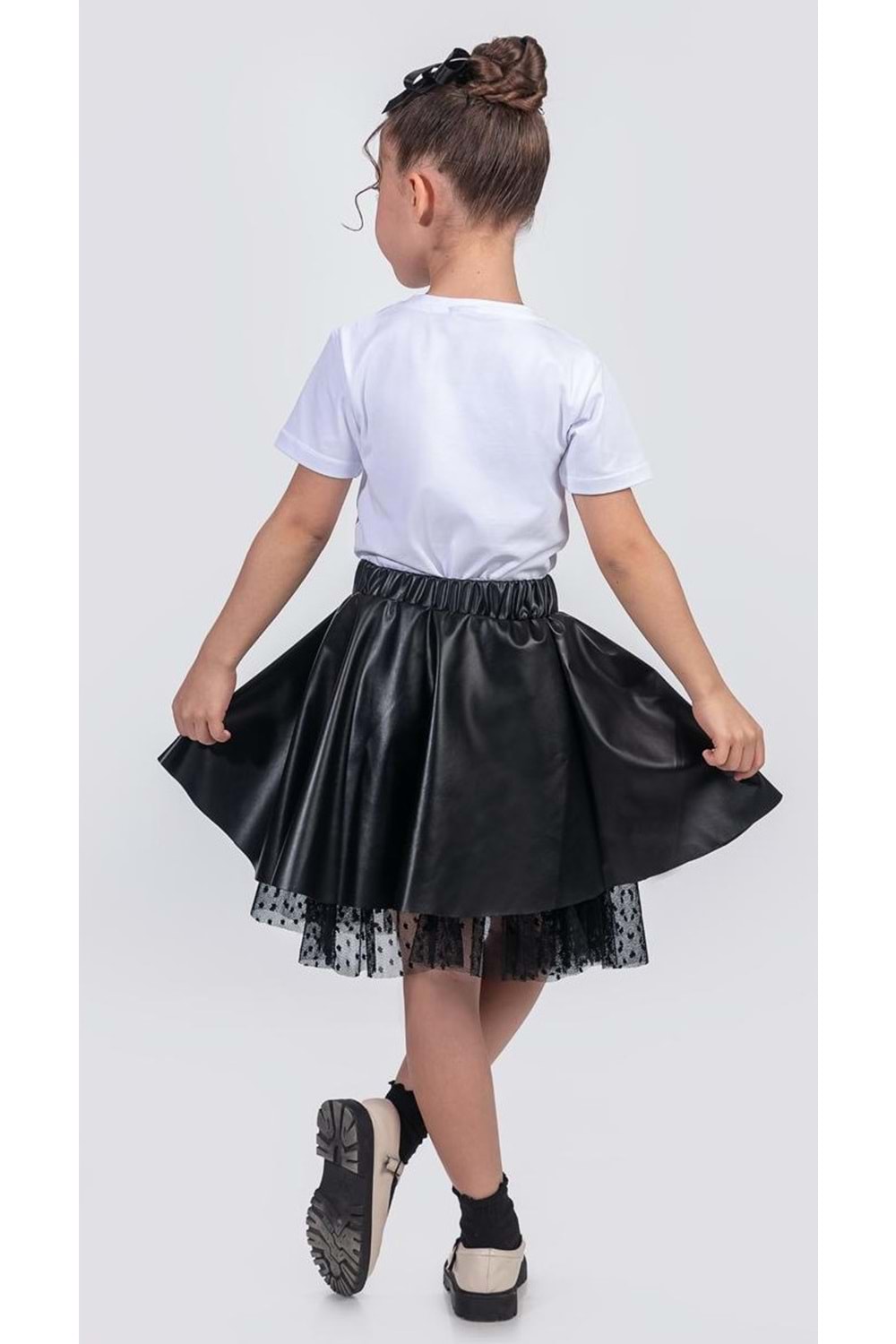 Deri Kız Çocuk Etek M00725