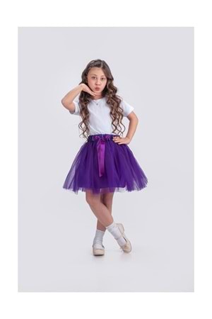 Gökkuşağı Tütülü Kız Çocuk Parti Etek M00727