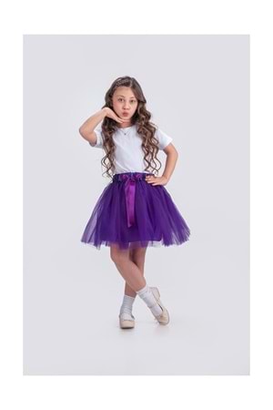 Gökkuşağı Tütülü Kız Çocuk Parti Etek M00727