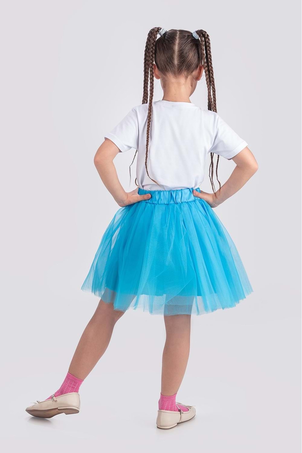Gökkuşağı Tütülü Kız Çocuk Parti Etek M00727