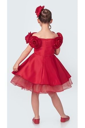 Fanari Krep Saten Gren Destekli Kız Abiye M00735