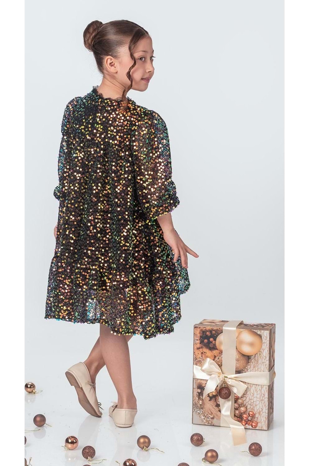 Likio Vintage Payet Kız Çocuk Abiye M00739