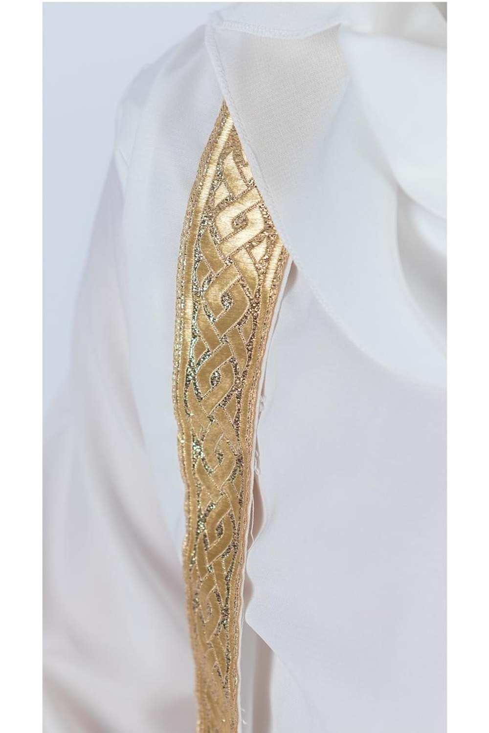 Medine İpek Kumaş Eşarplı Tesettür Namaz Elbise M00742