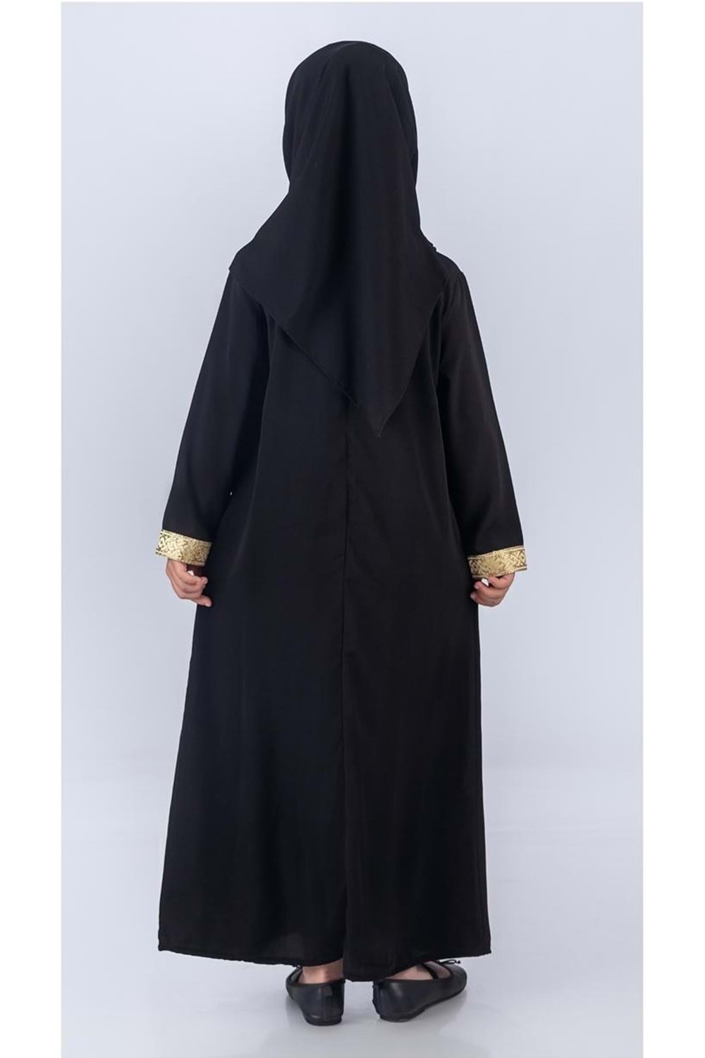 Medine İpek Kumaş Eşarplı Tesettür Namaz Elbise M00742