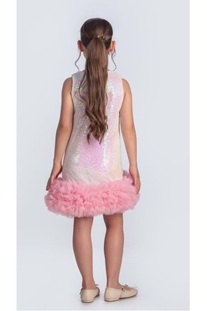 Pul Payet İfestos Taçlı Tütü Çocuk Özel Gün Abiye M00743