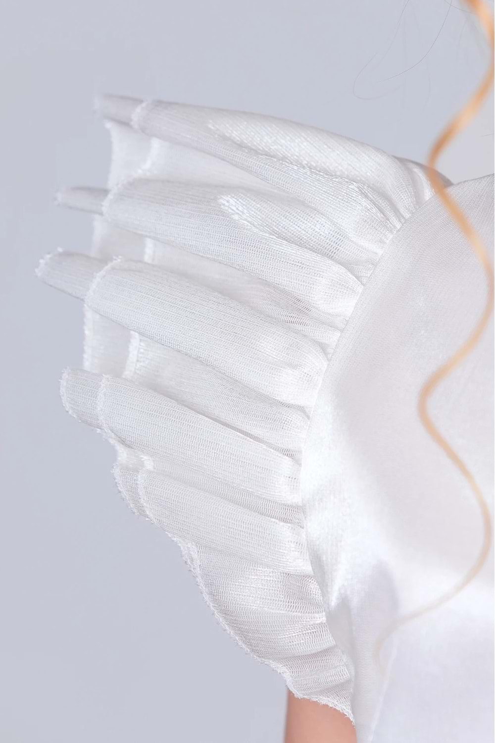 Kız Çocuk Kuyruklu , Taçlı Vragia Abiye Elbise M00745