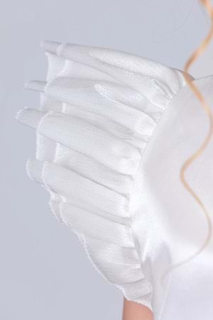 Kız Çocuk Kuyruklu , Taçlı Vragia Abiye Elbise M00745