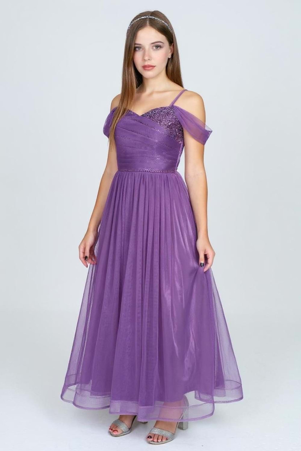 Dilina Kız Çocuk Şifon Abiye M00747