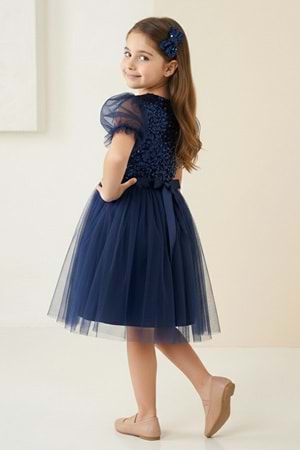 Balon Kol Pul Payet Kız Çocuk Tütü Elbise M00751