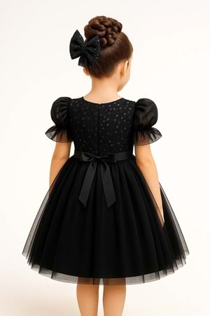 Balon Kol Pul Payet Kız Çocuk Tütü Elbise M00751