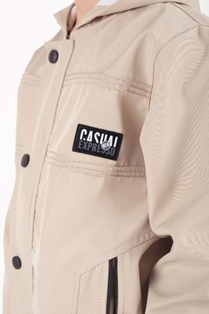 Erkek Çocuk Mevsimlik Su İtici Çıtçıt Kapamalı Cepli Yağmurluk M00753