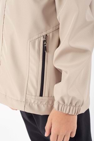 Erkek Çocuk Mevsimlik Su İtici Çıtçıt Kapamalı Cepli Yağmurluk M00753