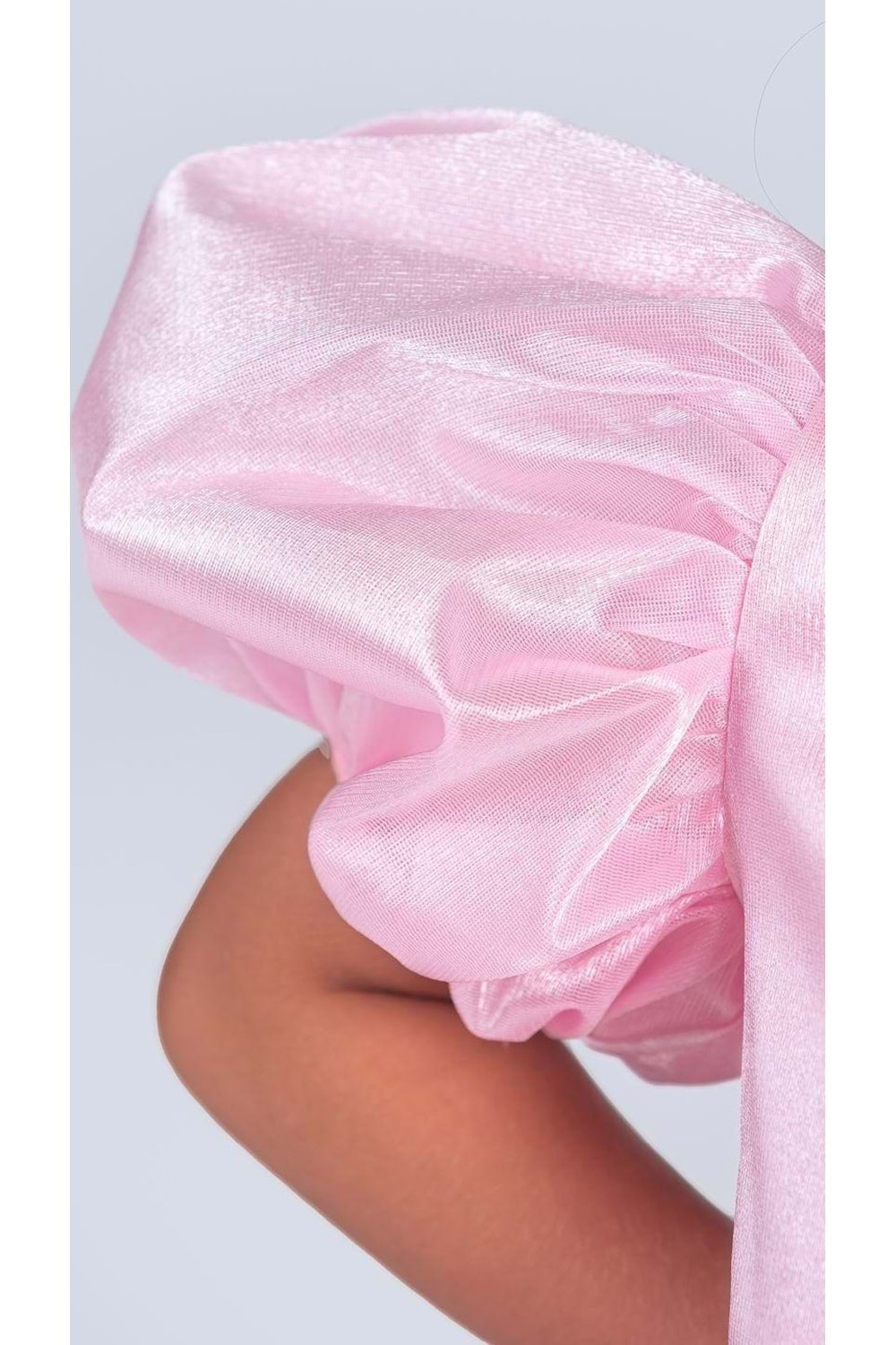 Kız Çocuk Eklenebilir Kuyruk Detaylı, Taçlı Aspendos Abiye Elbise M00758