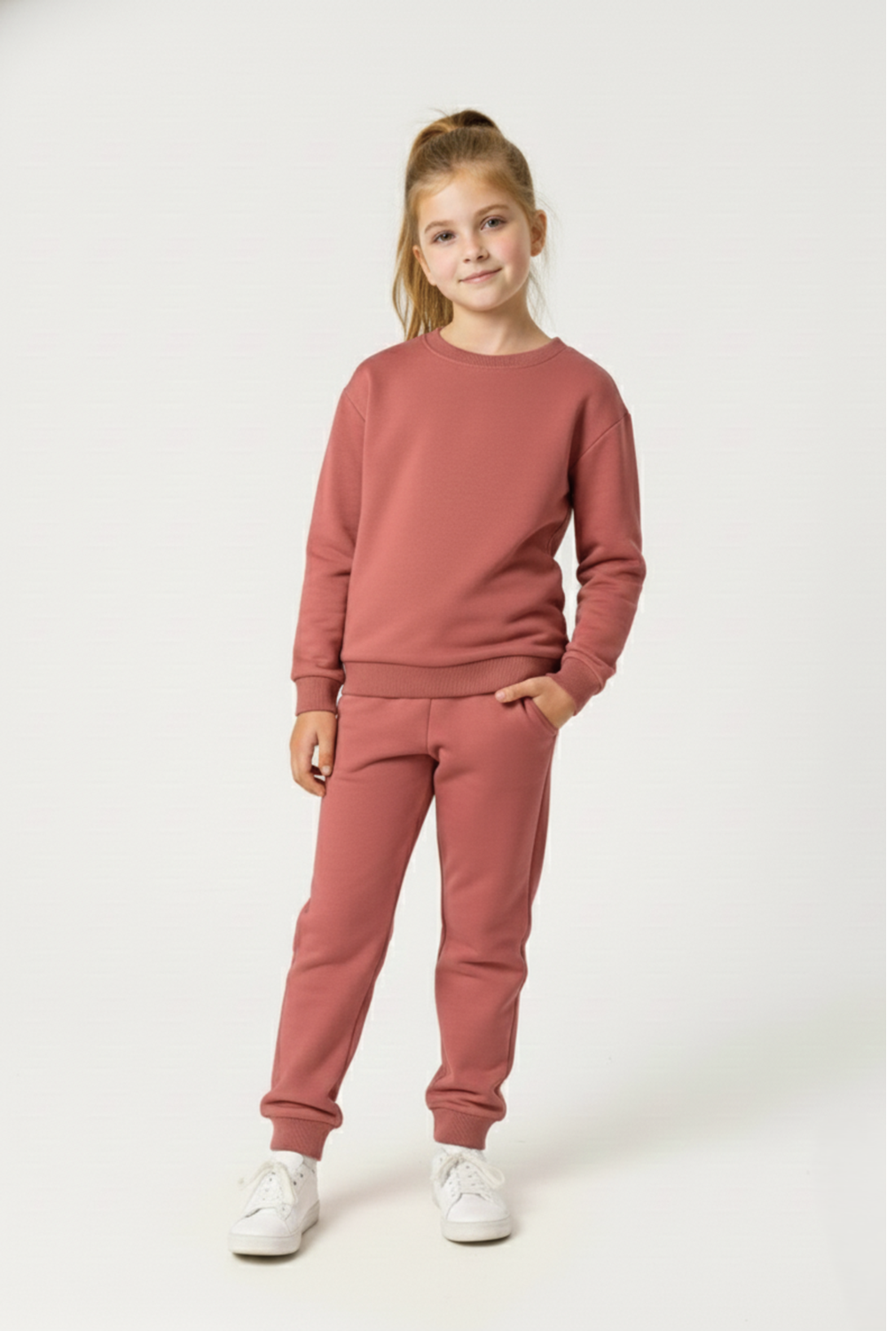 Basic Cepli Kız-Erkek Mevsimlik Çocuk Eşofman Takımı M00776