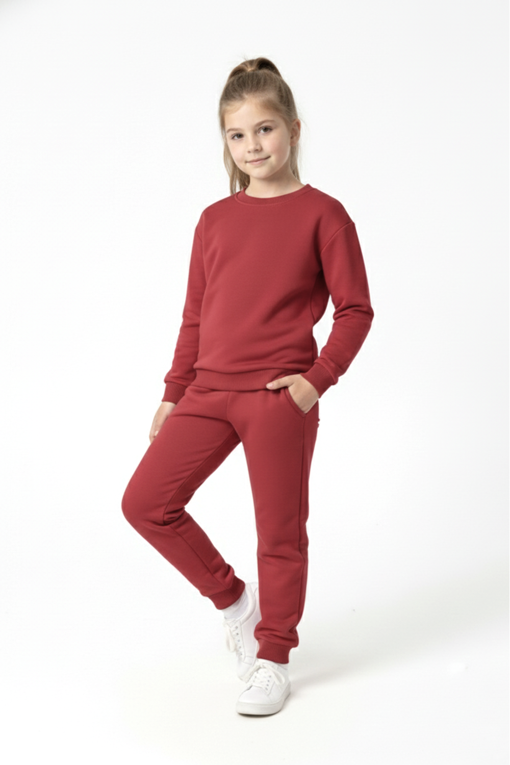 Basic Cepli Kız-Erkek Mevsimlik Çocuk Eşofman Takımı M00776