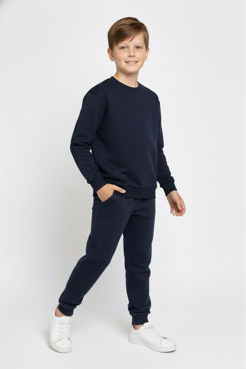 Basic Cepli Kız-Erkek Mevsimlik Çocuk Eşofman Takımı M00776