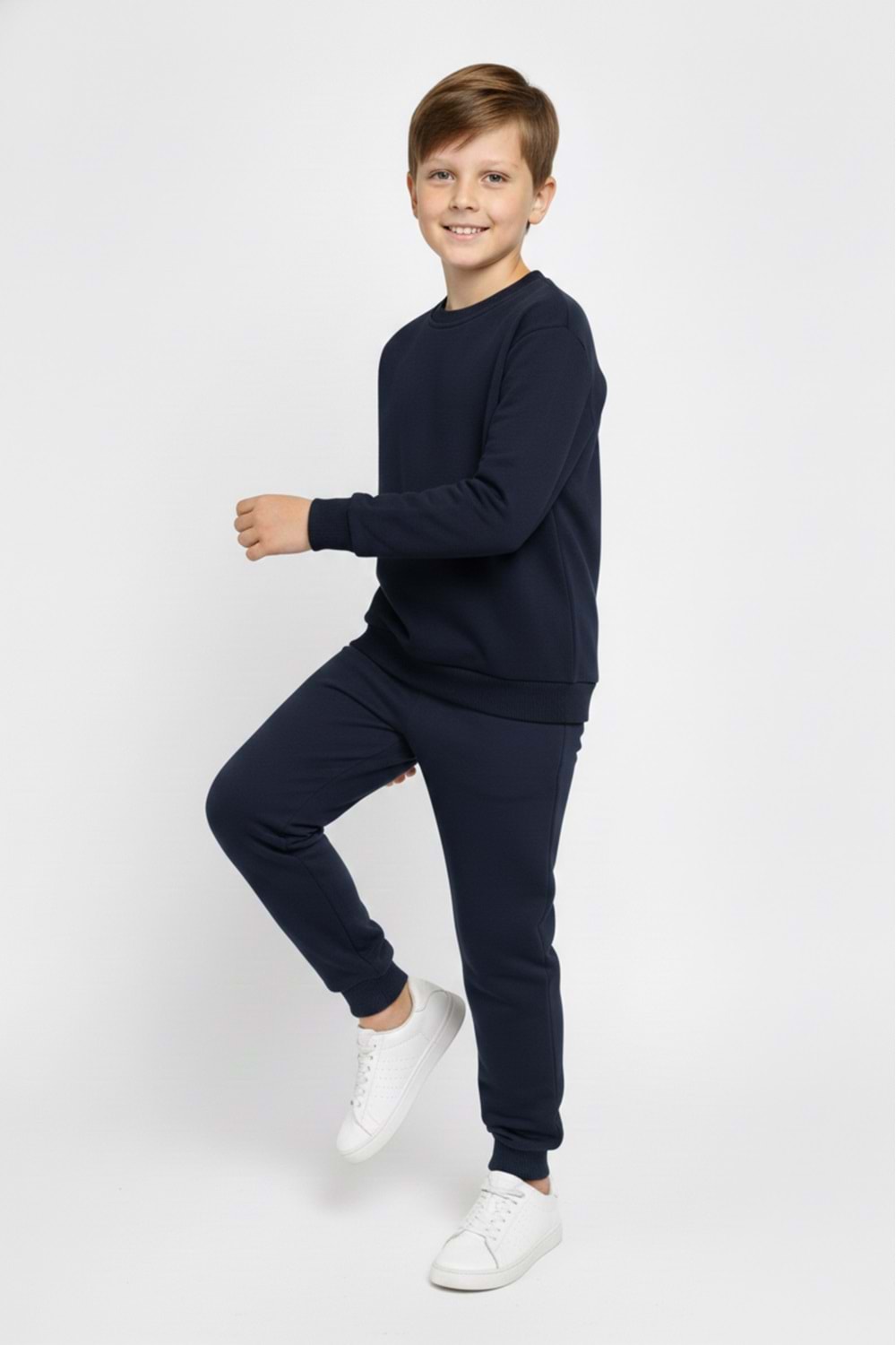 Basic Cepli Kız-Erkek Mevsimlik Çocuk Eşofman Takımı M00776