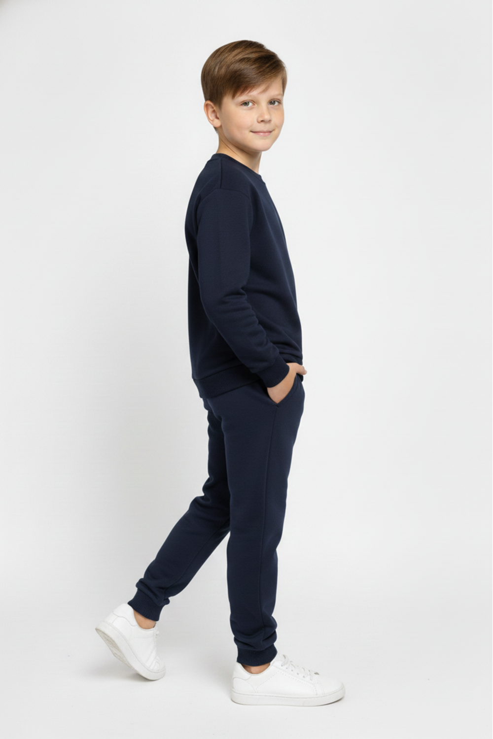 Basic Cepli Kız-Erkek Mevsimlik Çocuk Eşofman Takımı M00776