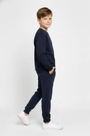 Basic Cepli Kız-Erkek Mevsimlik Çocuk Eşofman Takımı M00776