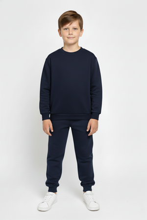 Basic Cepli Kız-Erkek Mevsimlik Çocuk Eşofman Takımı M00776