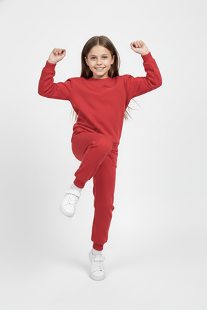 Basic Cepli Kız-Erkek Mevsimlik Çocuk Eşofman Takımı M00776