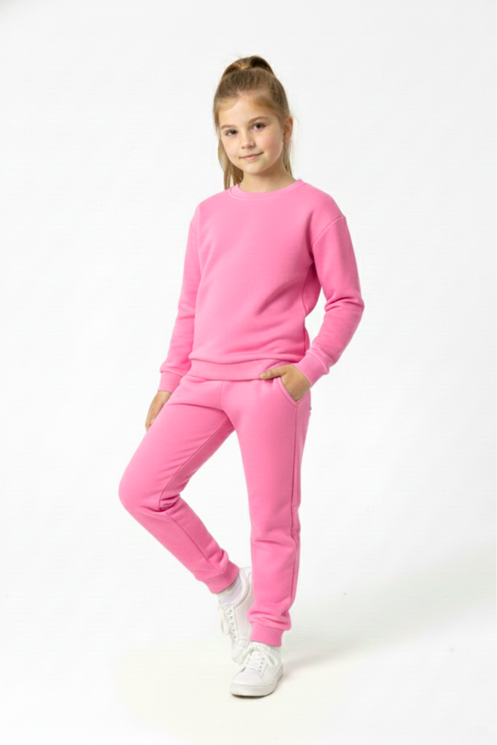 Basic Cepli Kız-Erkek Mevsimlik Çocuk Eşofman Takımı M00776