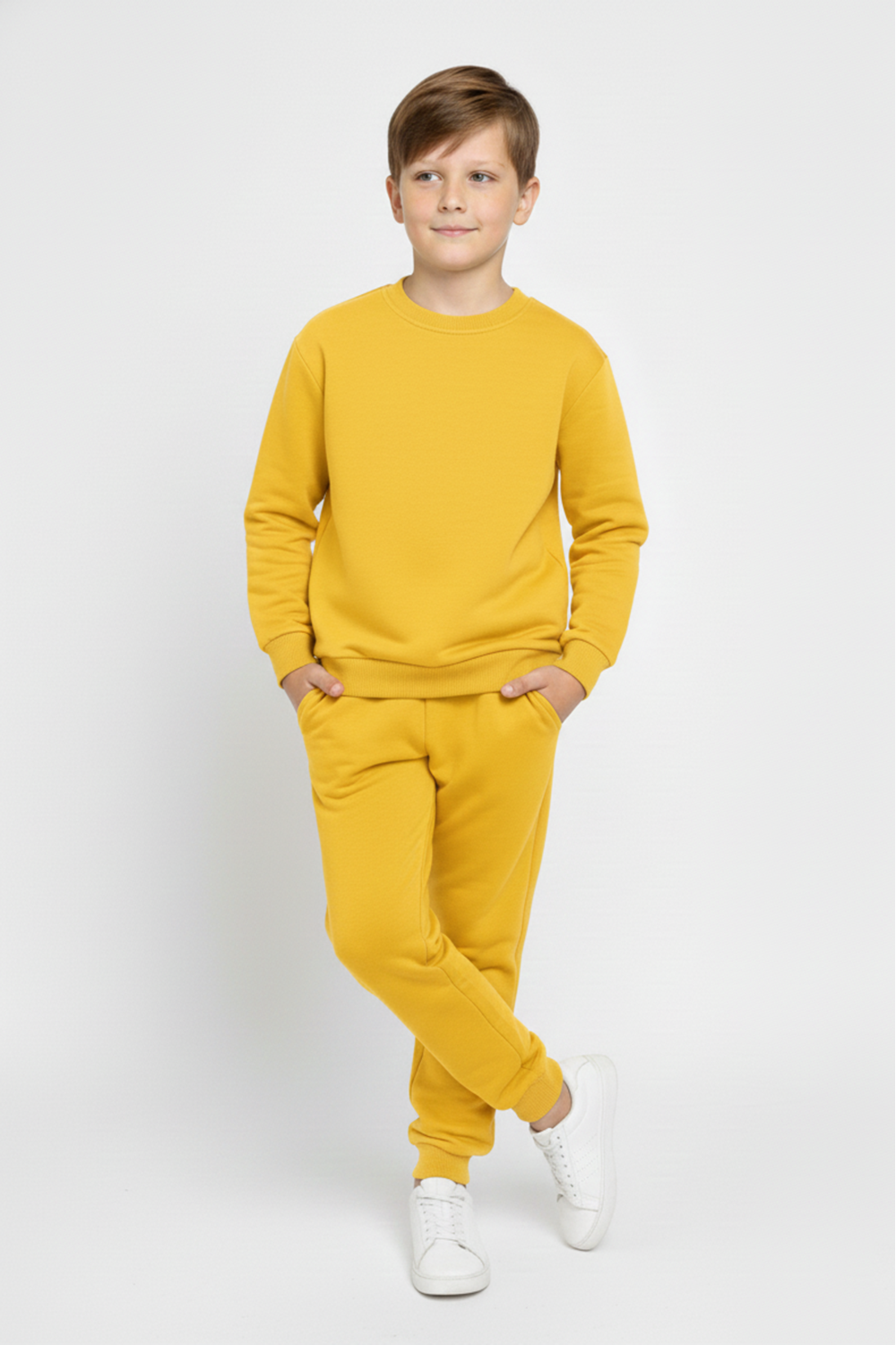 Basic Cepli Kız-Erkek Mevsimlik Çocuk Eşofman Takımı M00776