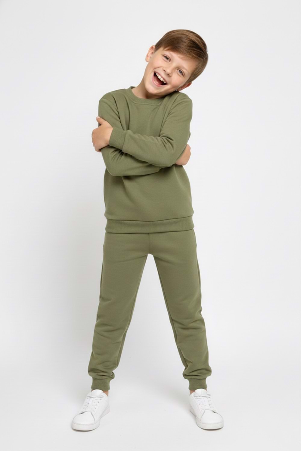 Basic Cepli Kız-Erkek Mevsimlik Çocuk Eşofman Takımı M00776