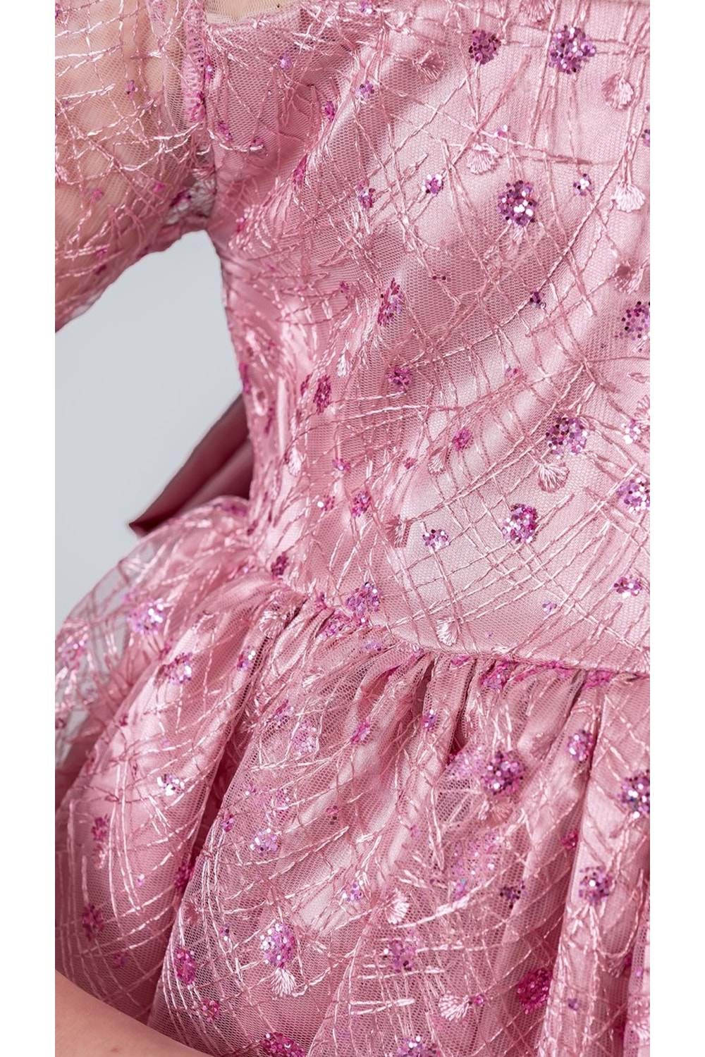 Ruche Lipa Kız Çocuk Abiye M00783