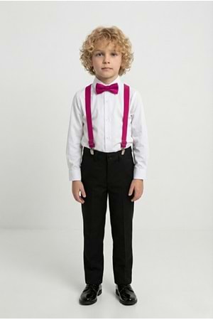 Beyaz Gömlekli Erkek Çocuk Takım M00787