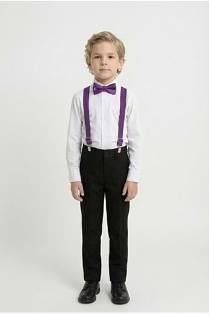 Beyaz Gömlekli Erkek Çocuk Takım M00787