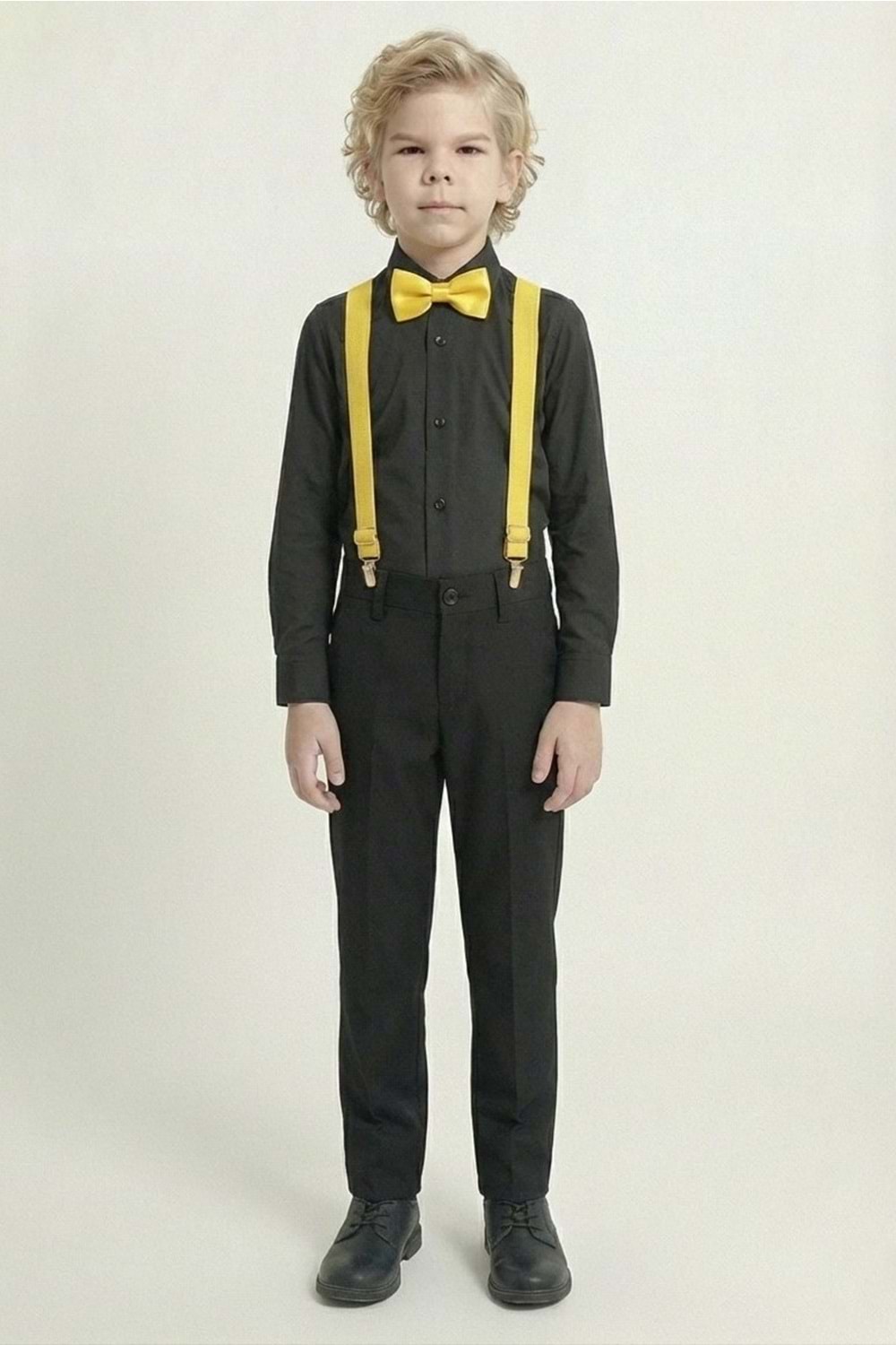 Renkli Gömlekli Erkek Çocuk Takım M00788