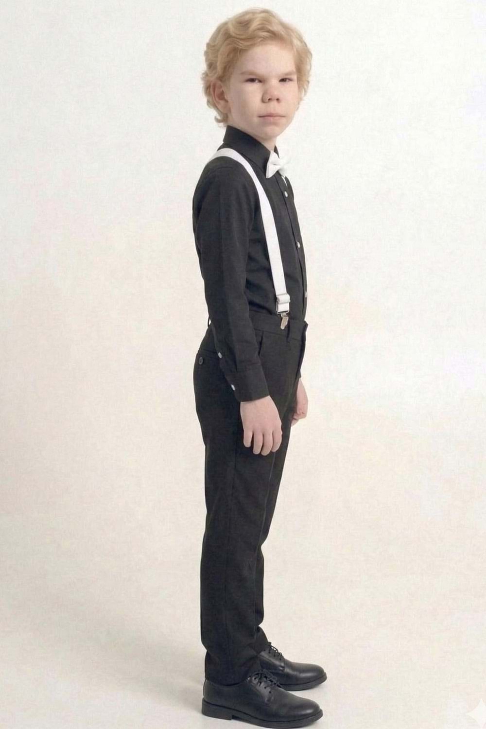 Renkli Gömlekli Erkek Çocuk Takım M00788