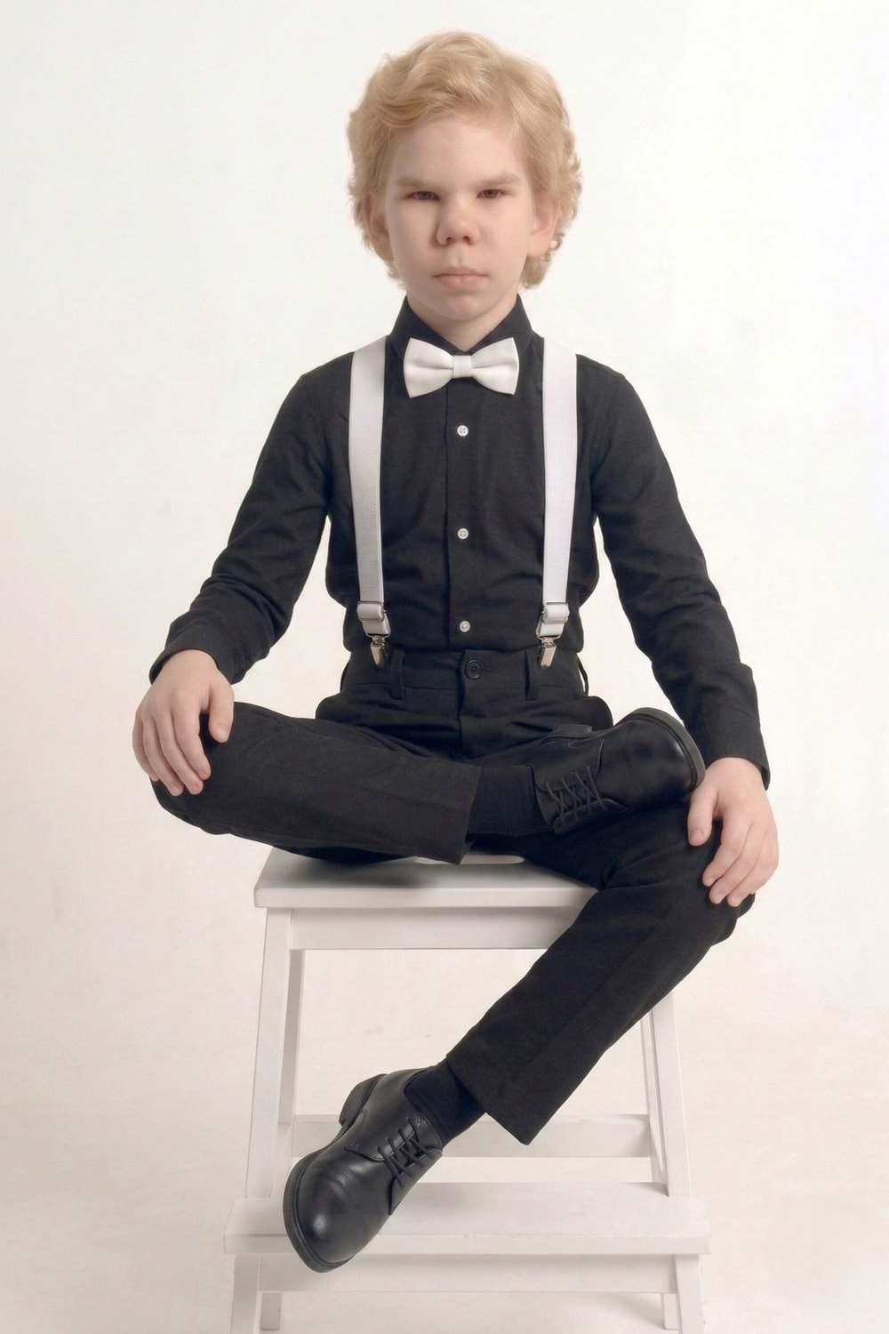 Renkli Gömlekli Erkek Çocuk Takım M00788