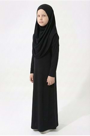 Pratik Başörtülü Kız Çocuk Namaz Elbisesi M00789