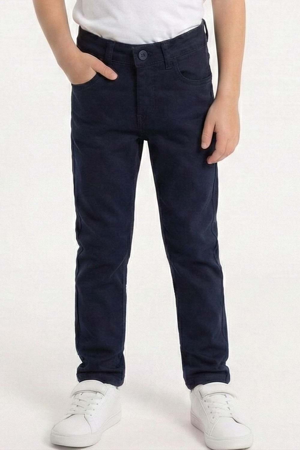 Gabardin Fermuarlı Cepli Erkek Çocuk Pantolon M00790