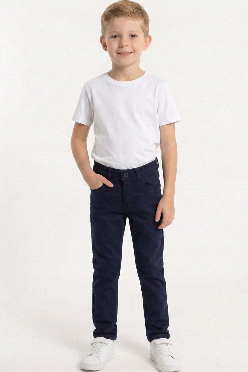 Gabardin Fermuarlı Cepli Erkek Çocuk Pantolon M00790