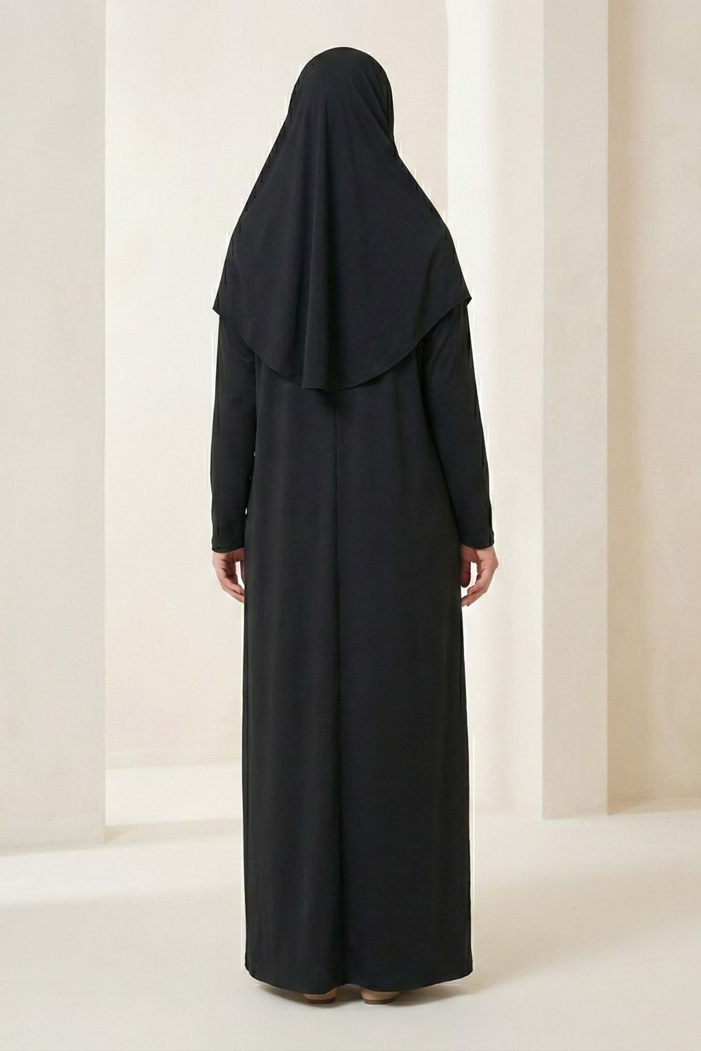 Pratik Başörtülü Kadın Namaz Elbisesi M00802