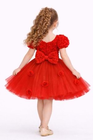 Rosali Lase Detay Kız Tütü Abiye Elbise M00803