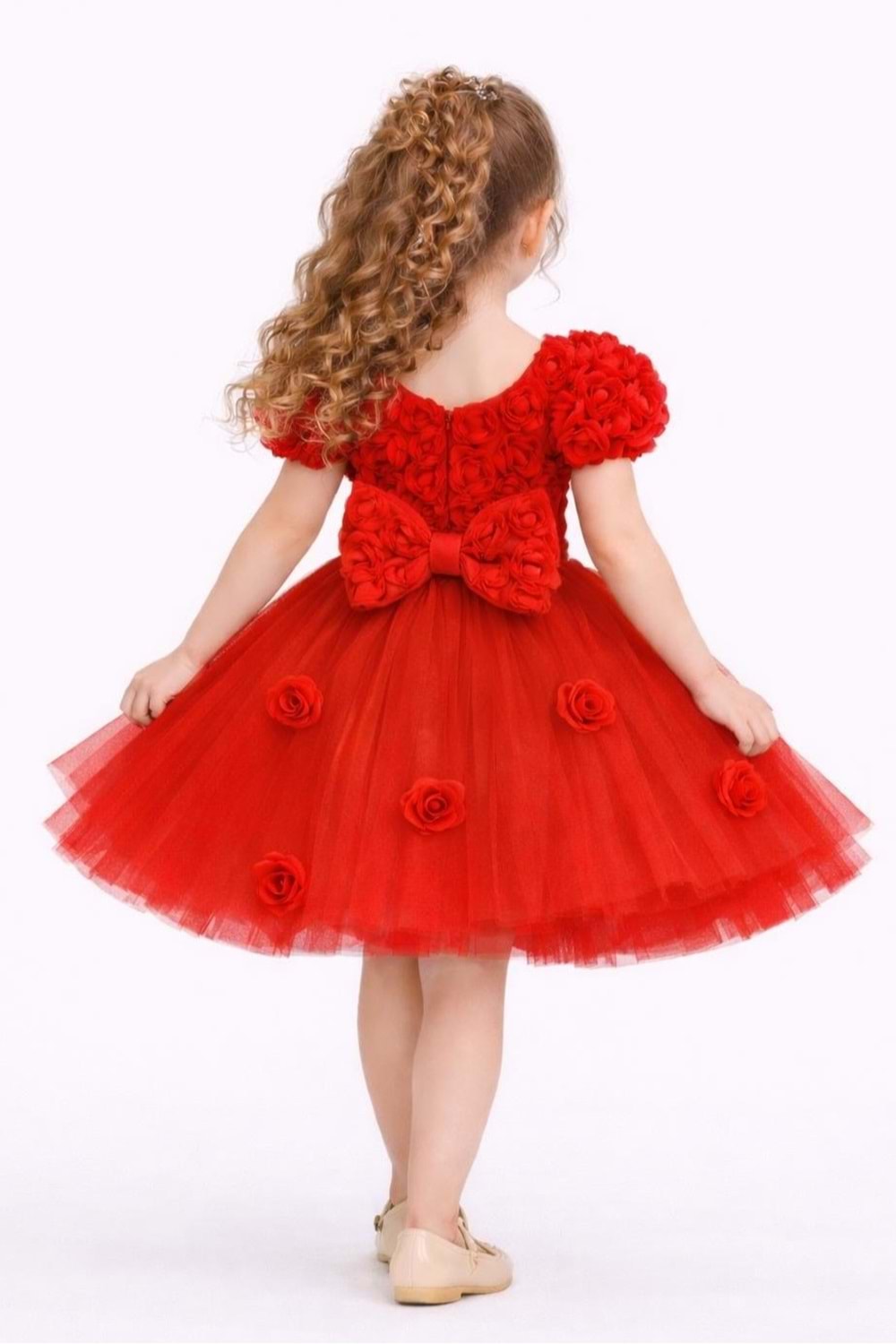 Rosali Lase Detay Kız Tütü Abiye Elbise M00803