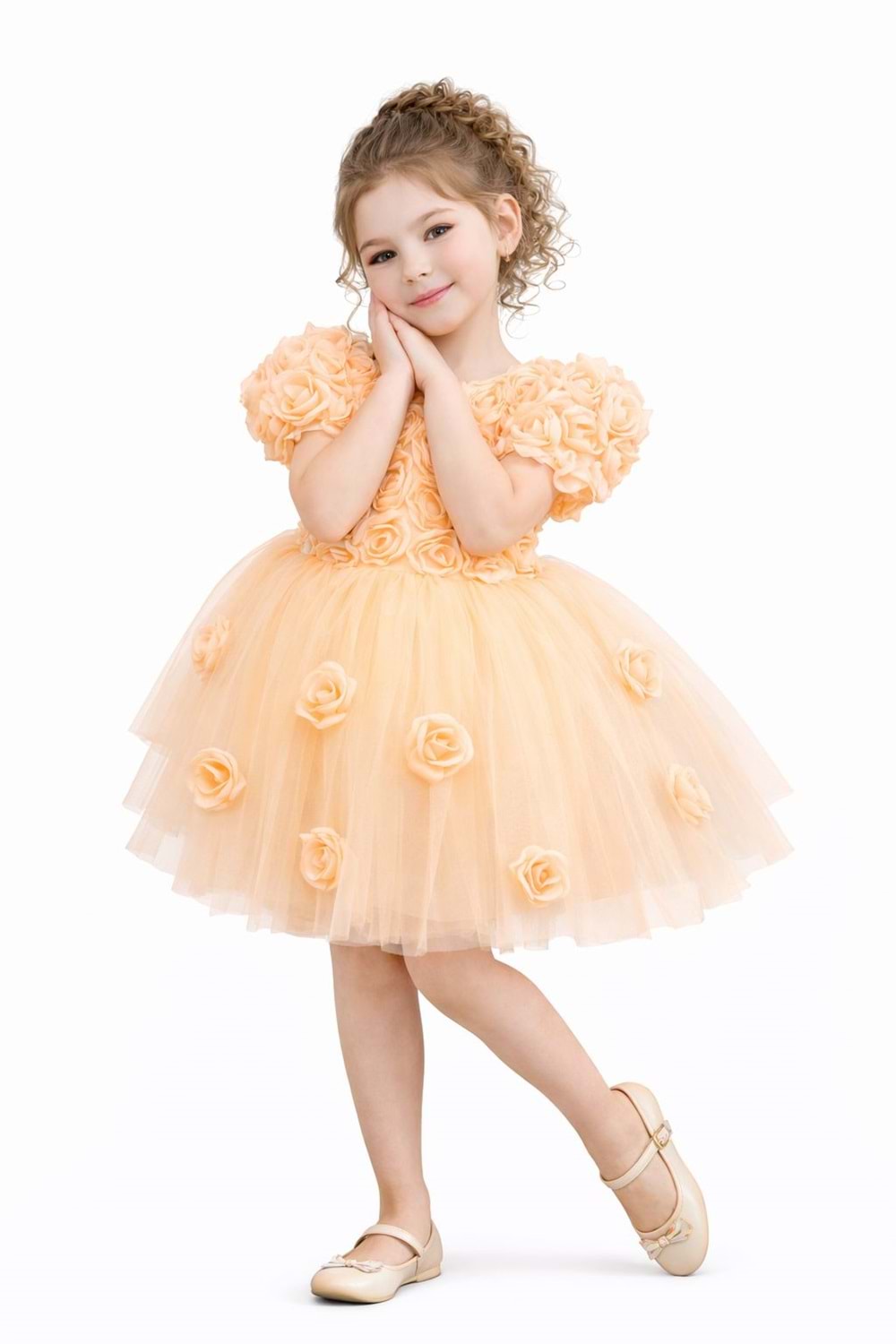 Rosali Lase Detay Kız Tütü Abiye Elbise M00803