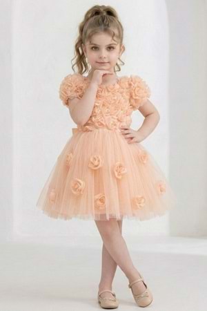 Rosali Lase Detay Kız Tütü Abiye Elbise M00803