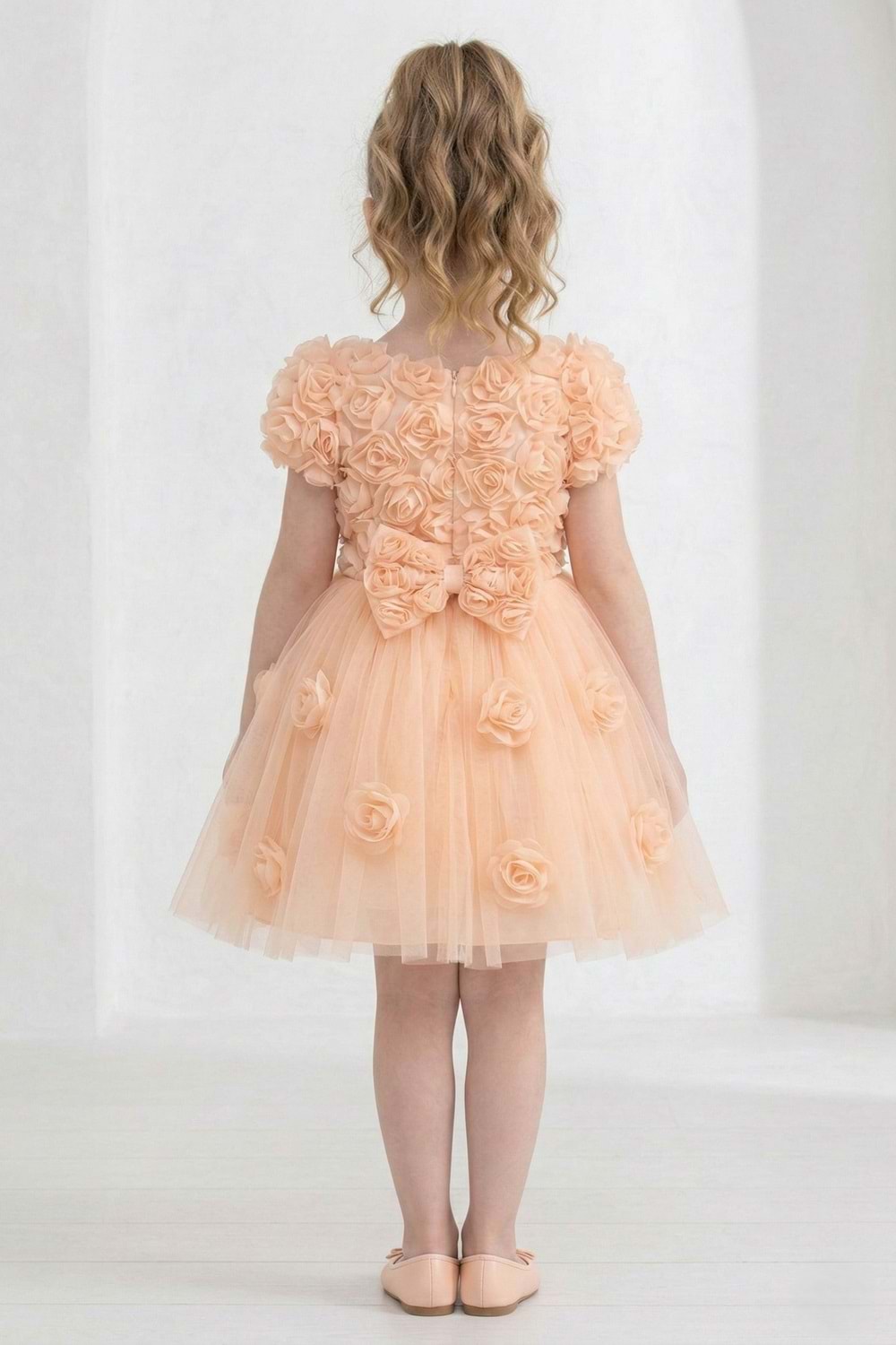 Rosali Lase Detay Kız Tütü Abiye Elbise M00803