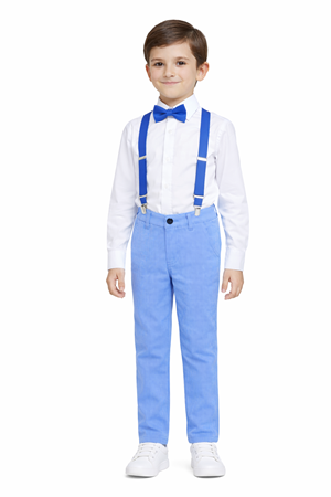 Erkek Çocuk Askı Papyon Bayram Kombini M00805