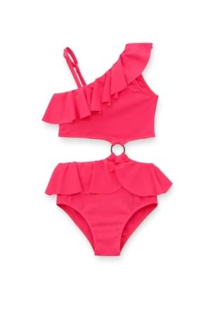 Kız Çocuk Desenli Mayo Deniz ve Havuz Bikini Takımı M00815