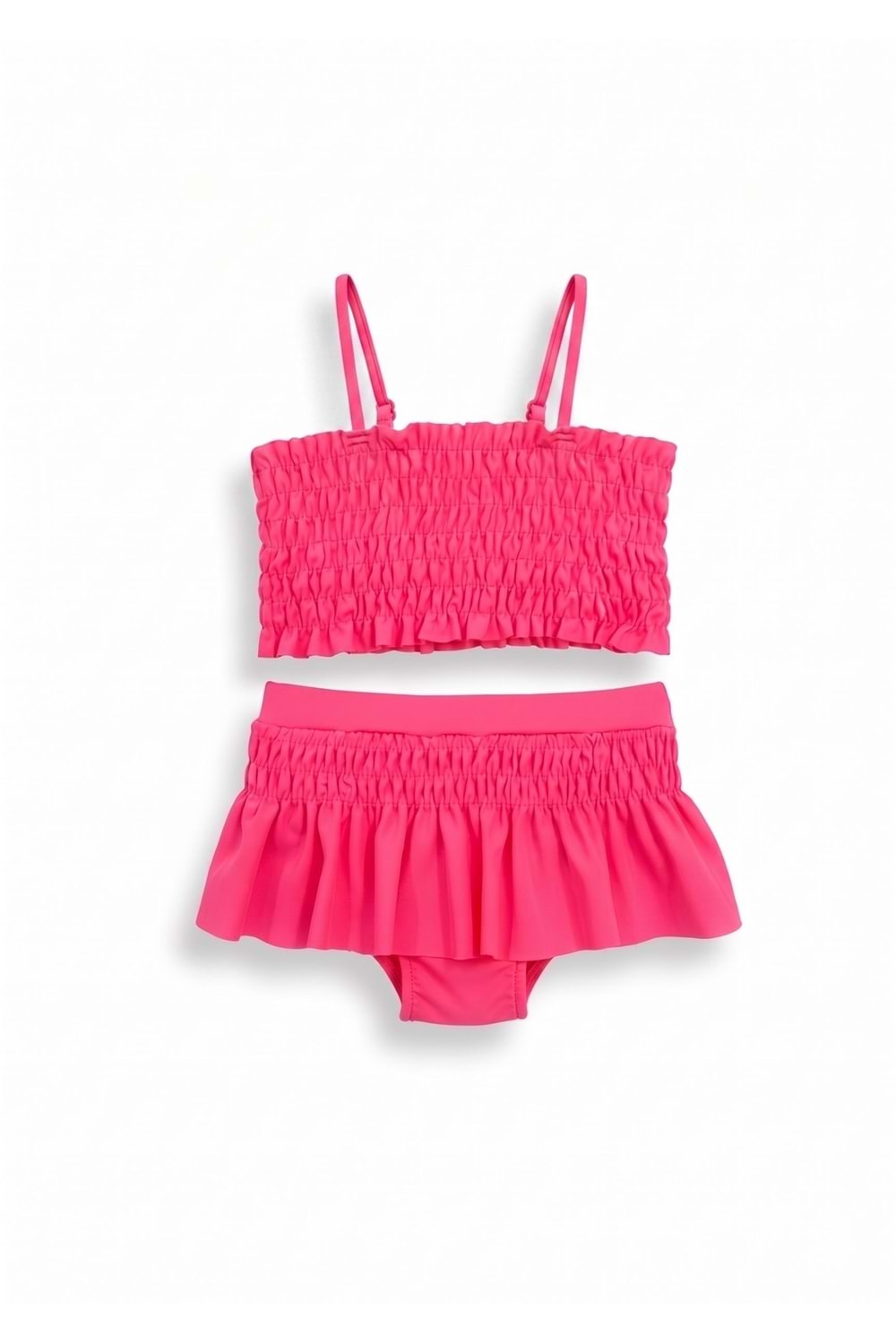 Kız Çocuk Desenli Mayo Deniz ve Havuz Bikini Takımı M00815