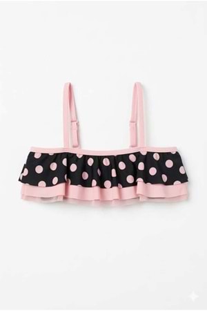 Kız Çocuk Desenli Mayo Deniz ve Havuz Bikini Takımı M00815