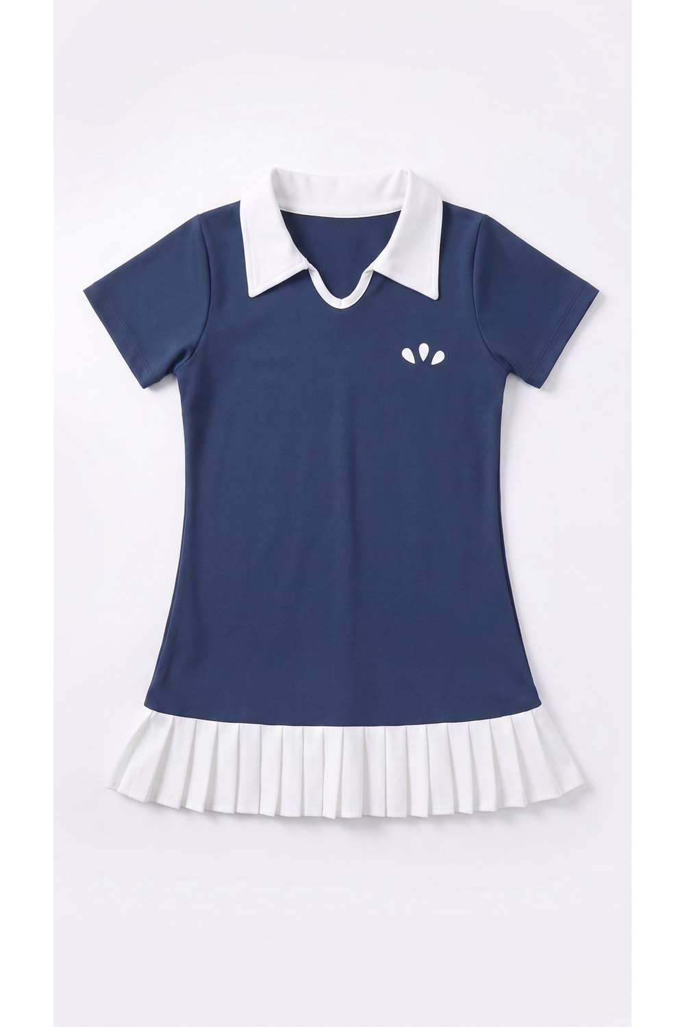Kız Çocuk Polo Yaka Tenis Elbisesi ve Şortlu Spor Mayo Takımı M00818