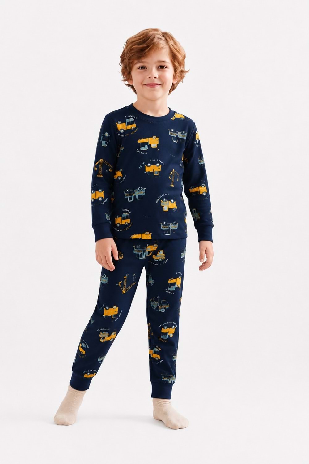 Erkek Çocuk Baskılı Penye Pijama Takımı M00844