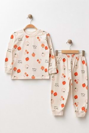 Kız Çocuk Baskılı Pamuku 2li Pijama Takım M00845